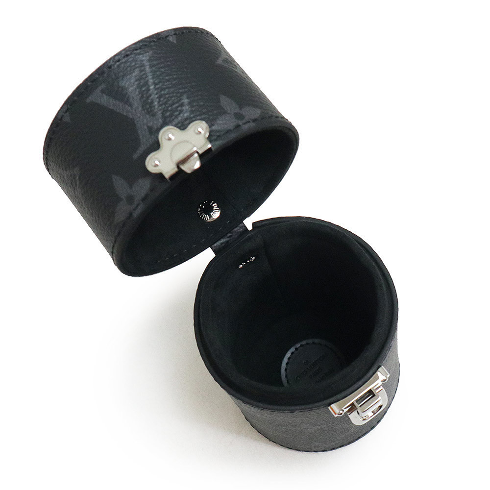 Louis Vuitton Case Fragrance Bottle Monogram Eclipse Black View 3